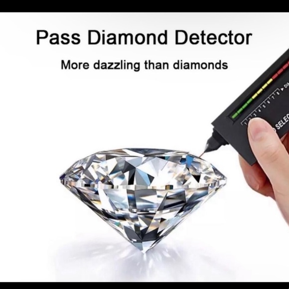 Natural Moissanite Solid 925 Sterling Silver Ring - Picture 8 of 9